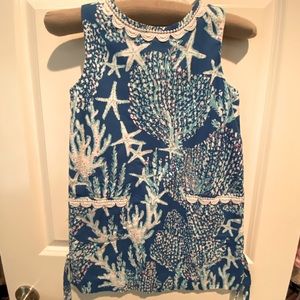 Girls Lilly Pulitzer Starfish blue dress